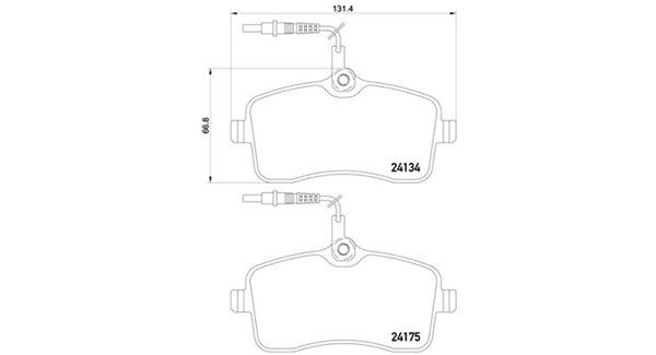 MAGNETI MARELLI Комплект тормозных колодок, дисковый тормоз 363700461109